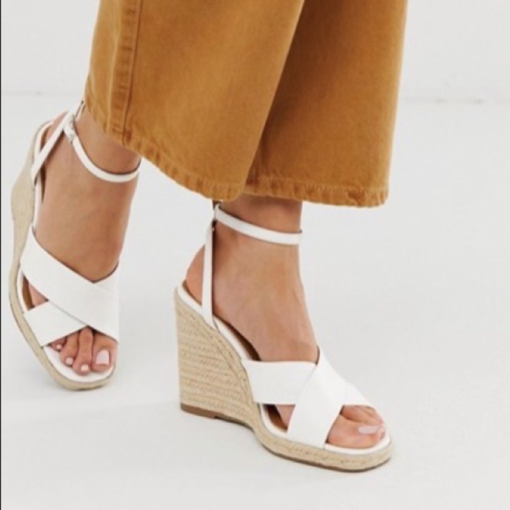 Square Toe Wedges Espadrilles